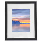 Black ready made frame with matting