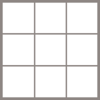 Square canvas collage prints showcasing a grid layout for art display.