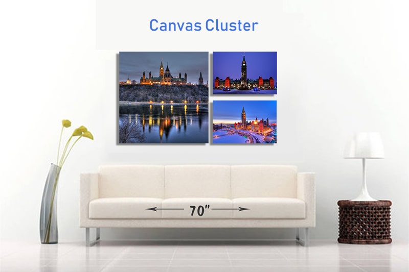 Canvas Cluster Prints From 3 Photos - Germotte