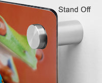Metal photo prints Canada displayed with stand-off hardware, highlighting color and texture detail.